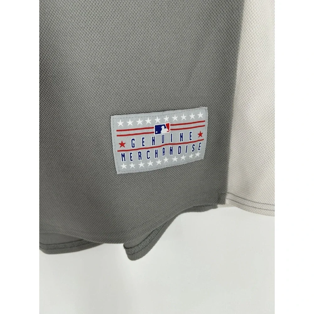 New York Yankees‎ #2 Derek Jeter Jersey Mens XL Stitched Sewn Grey MLB Baseball
